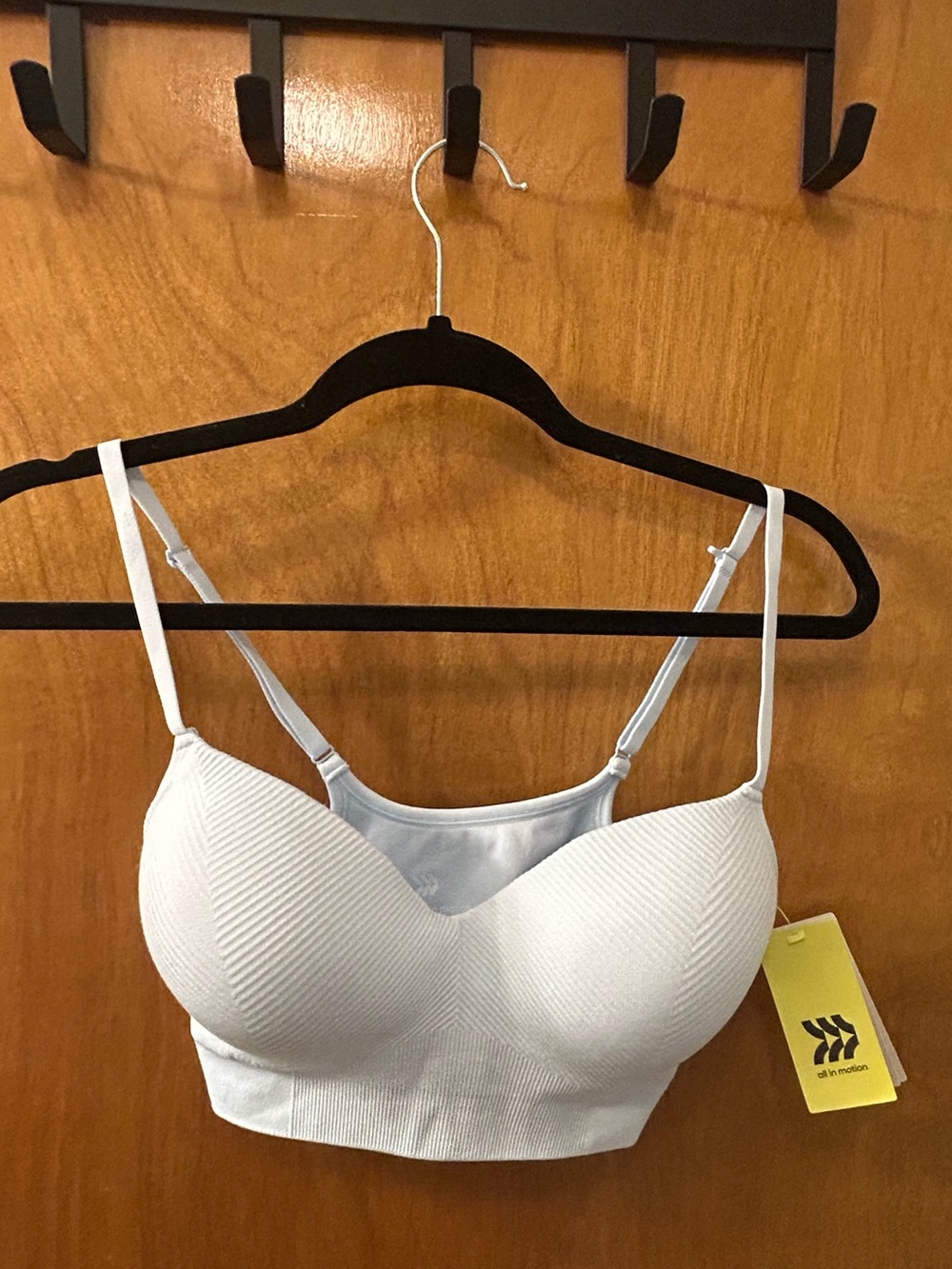 all in motion Light Blue Seamless Padded Bralette- Small NWT